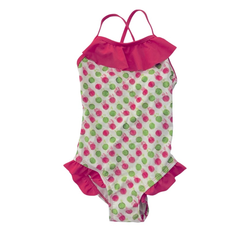 NWT kids one piece swimsuit polka dot 3T